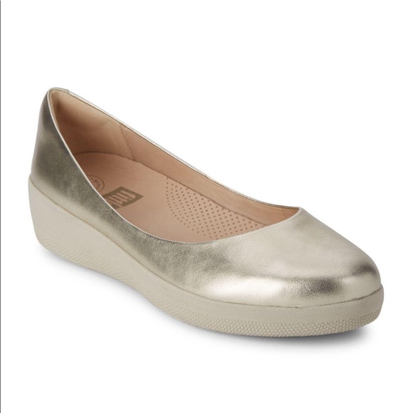 Fitflop Shoes - FitFlop Superballerina Gold Flat